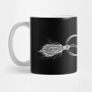 LUNA’S BROOM ON BLACK Mug